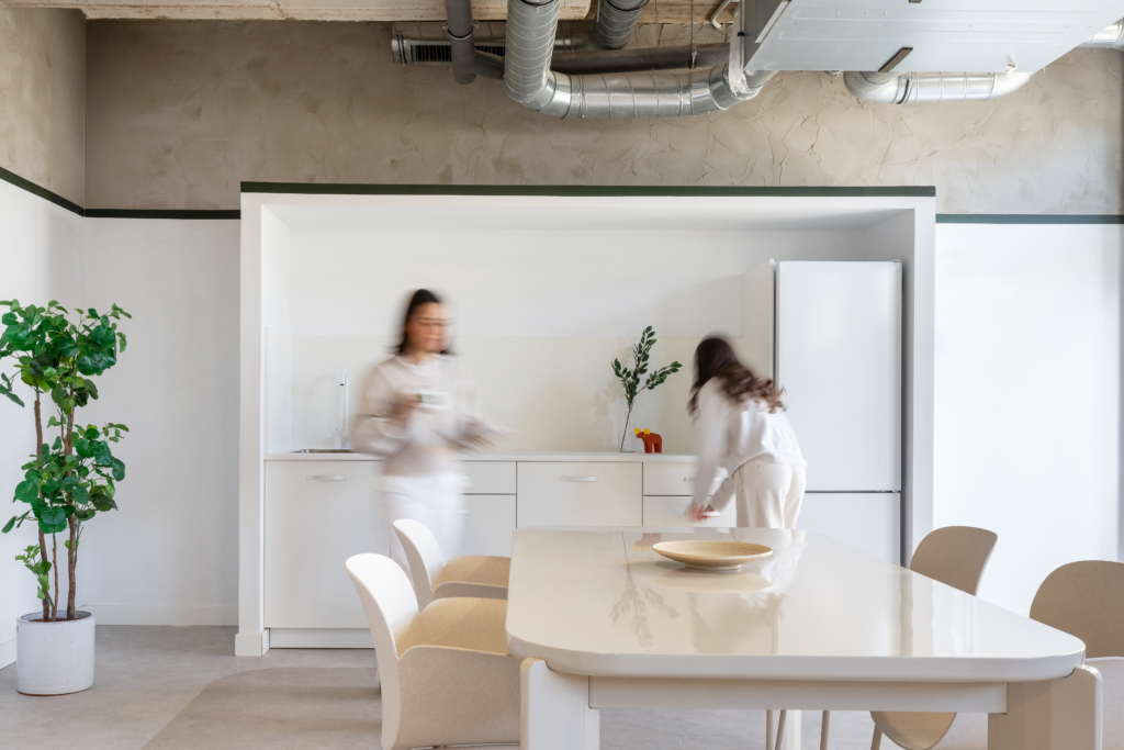 Sala social, interiorismo