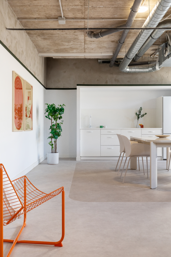 Sala social, interiorismo